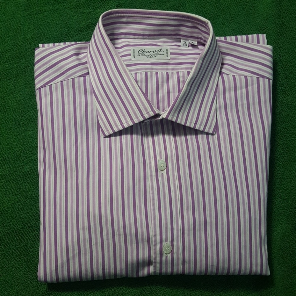 Charvet Multi-colored Stripe Dress Shirt